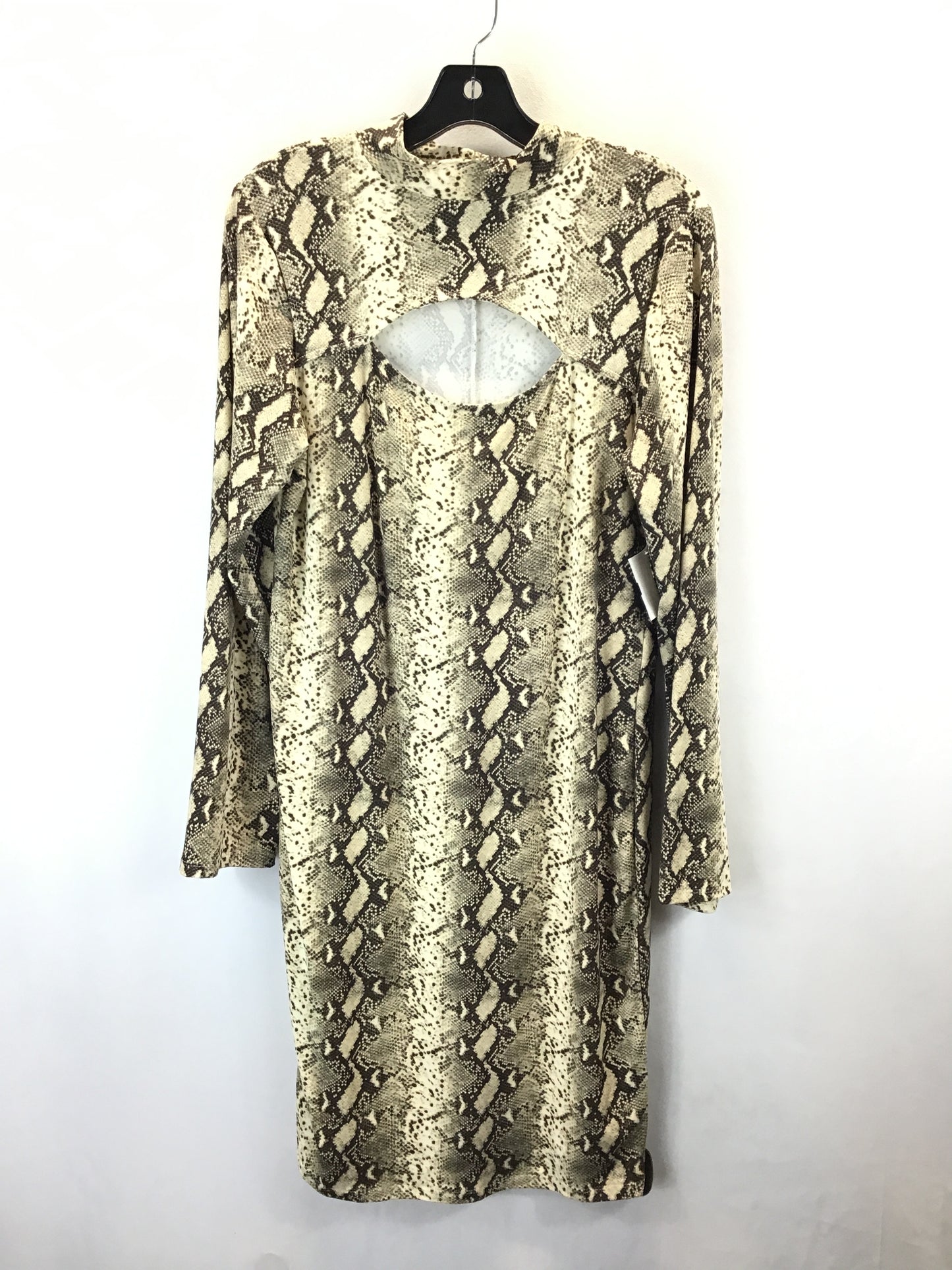 Dress Casual Midi By Clothes Mentor In Animal Print, Size: 1x