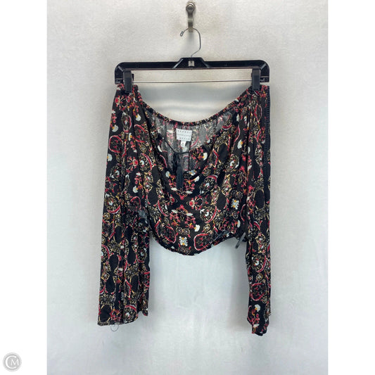 Top Long Sleeve By Clothes Mentor In Black, Size: M