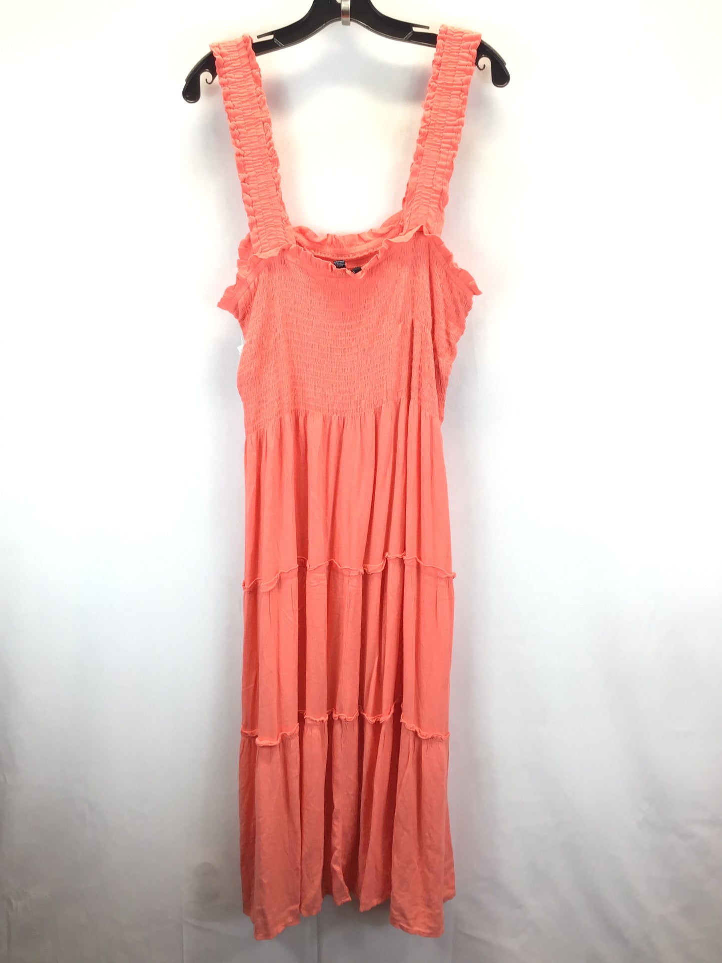 Orange Dress Casual Maxi Vero Moda, Size 16