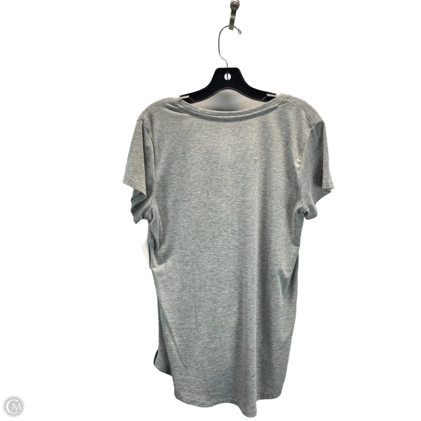 Top Short Sleeve By Apt 9 In Grey, Size: L