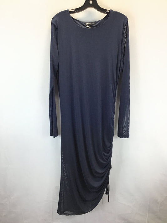 Dress Casual Midi By International Concepts In Blue, Size: Xl