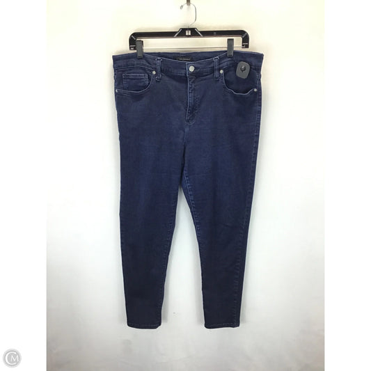 Jeans Skinny By Banana Republic In Blue, Size: 16