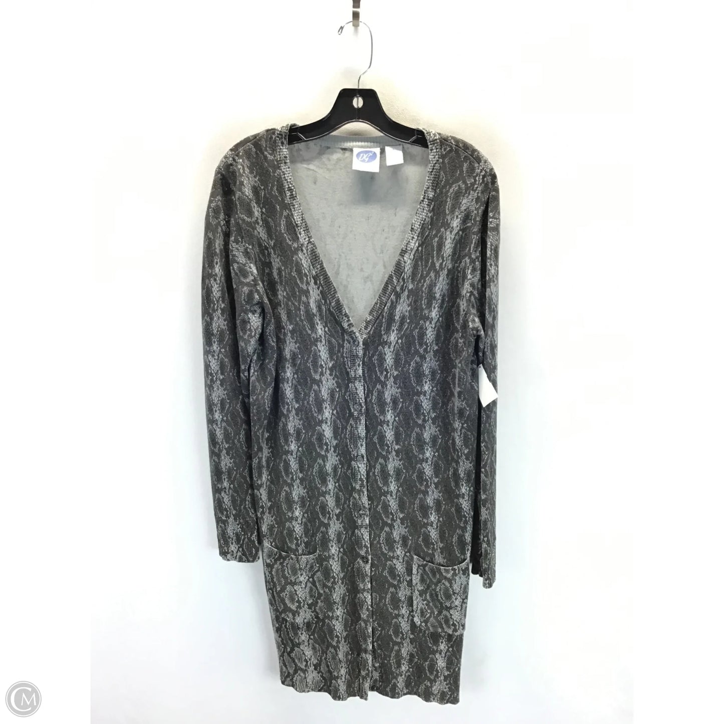 Cardigan By Diane Gilman In Grey, Size: L
