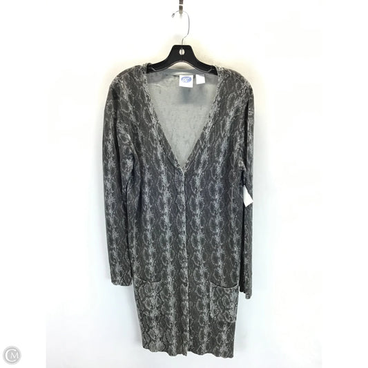 Cardigan By Diane Gilman In Grey, Size: L