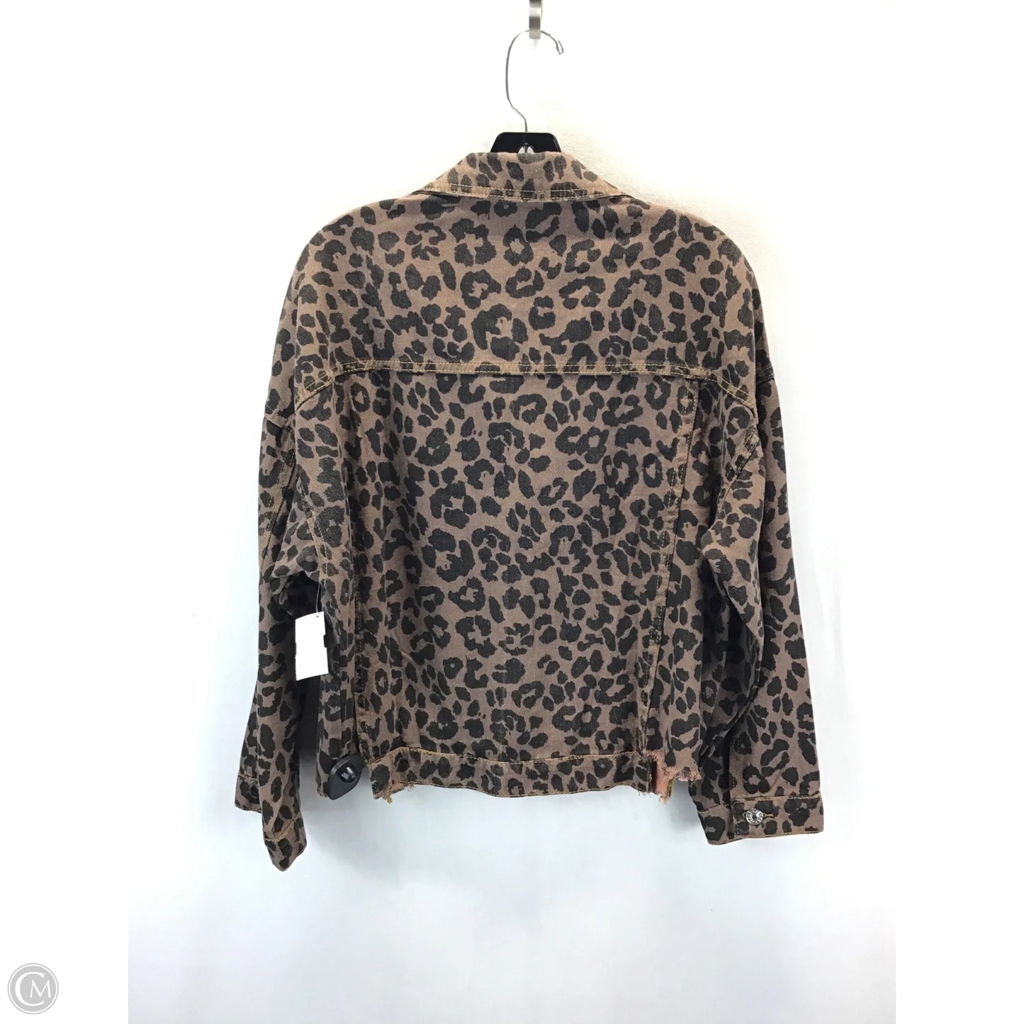 Jacket Denim By Clothes Mentor In Animal Print, Size: M