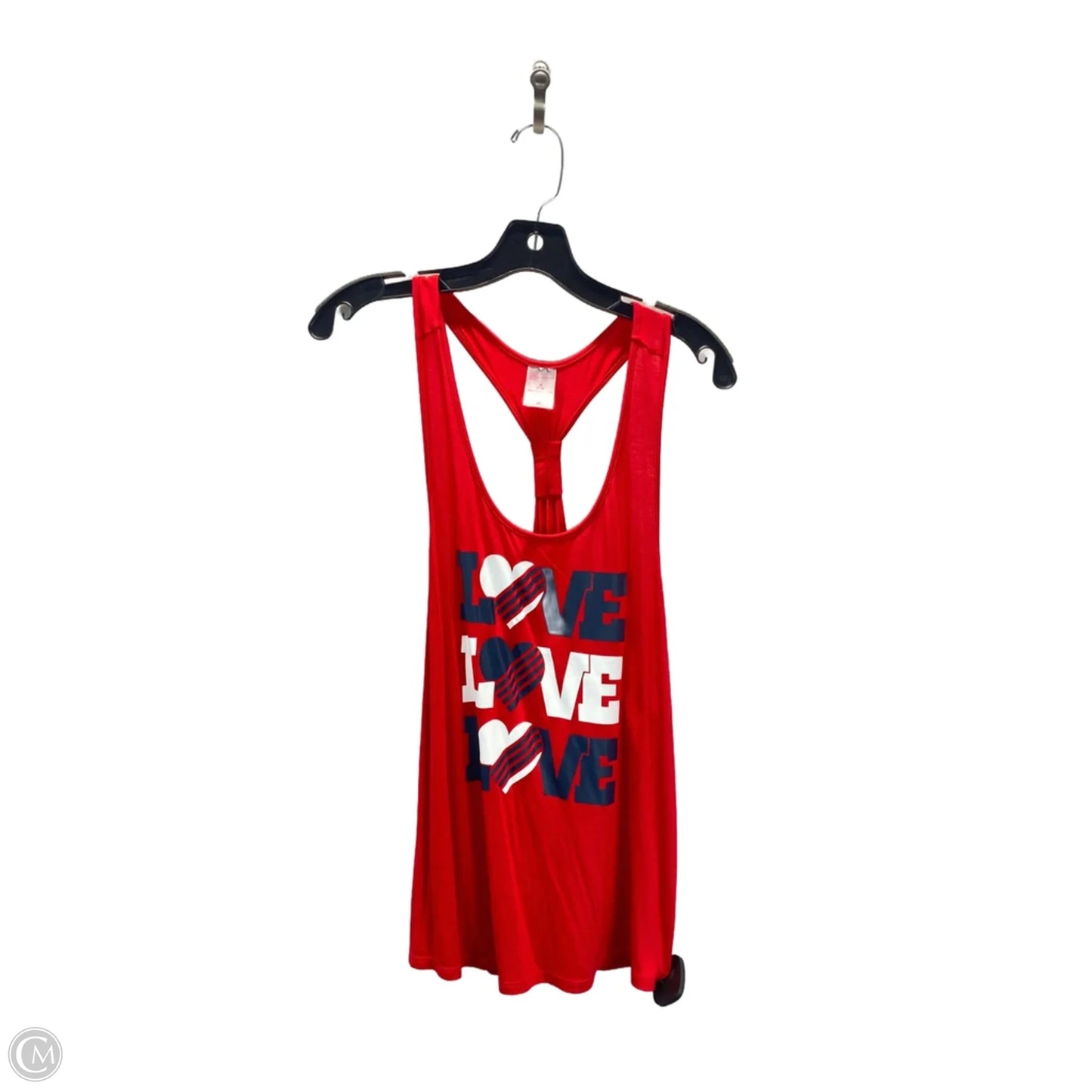 Top 3/4 Sleeve By Chicos In Orange & Red, Size: M