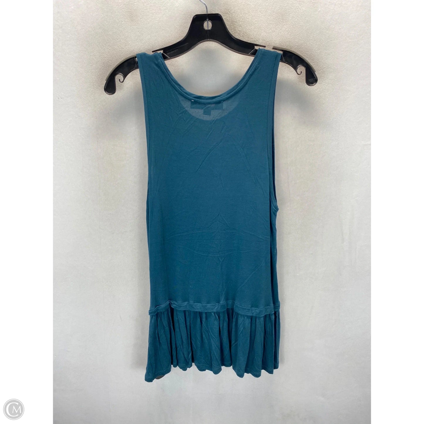 Top Sleeveless By Loft In Teal, Size: M