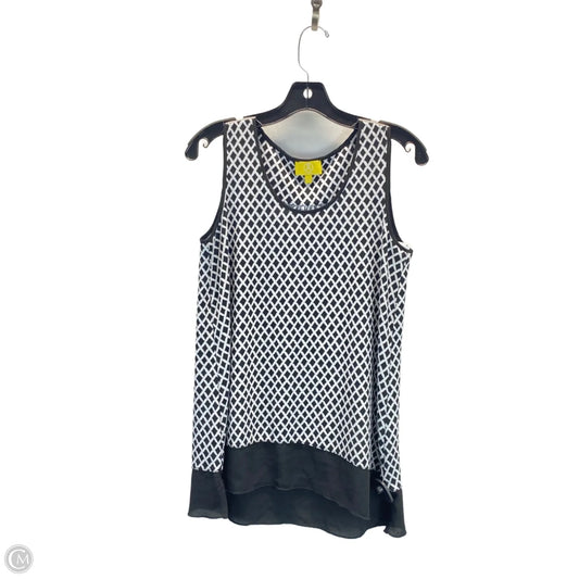 Top Sleeveless By Liz Lange In Black & White, Size: S