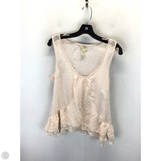 Top Sleeveless By Eyelash In Pink, Size: M