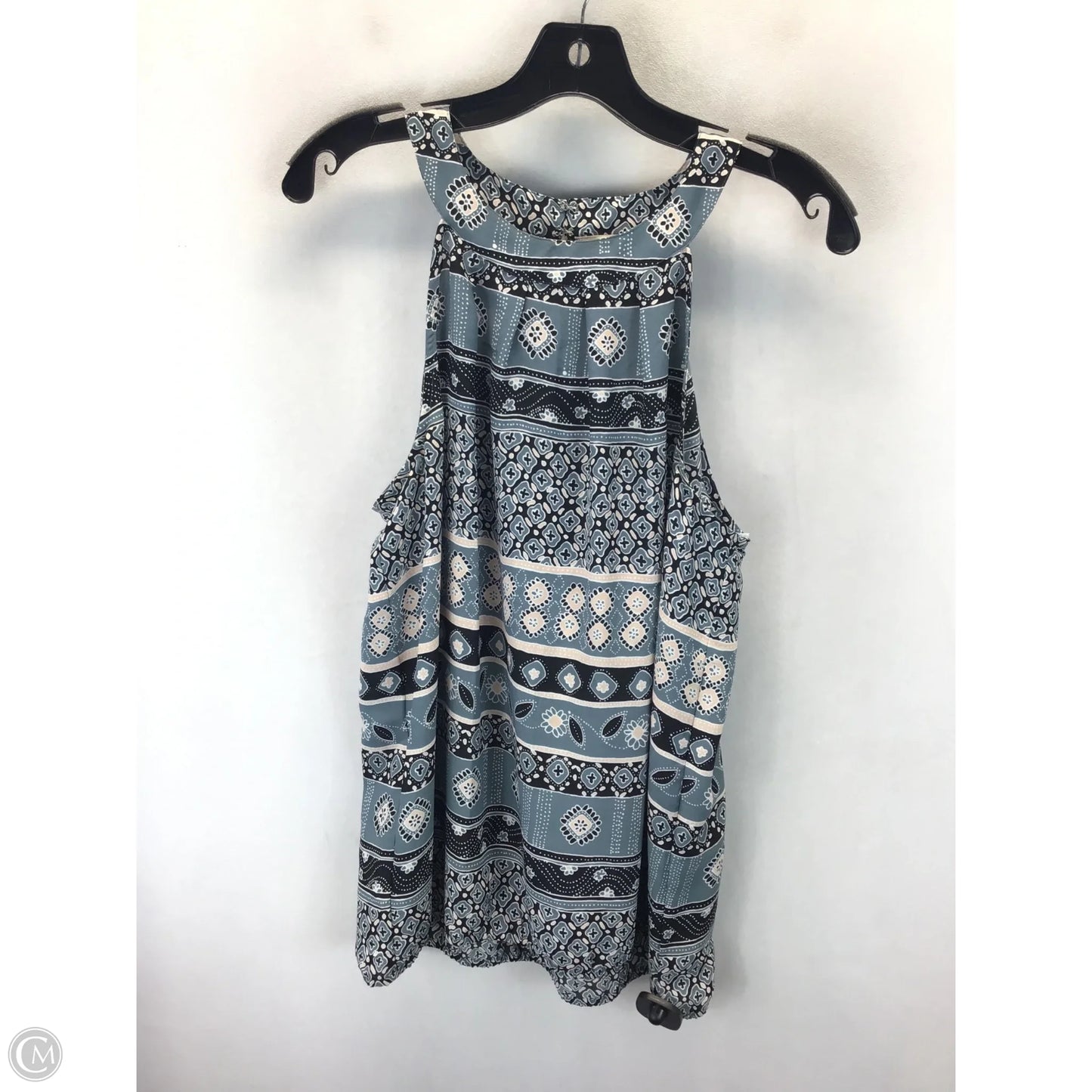 Top Sleeveless By Loft In Blue & Pink, Size: L