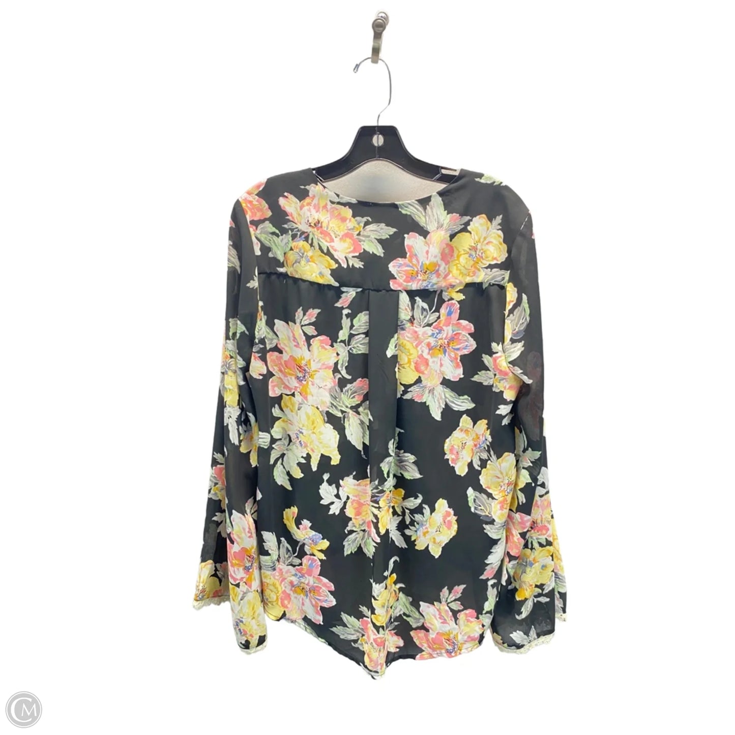 Top Long Sleeve By Umgee In Floral Print, Size: M