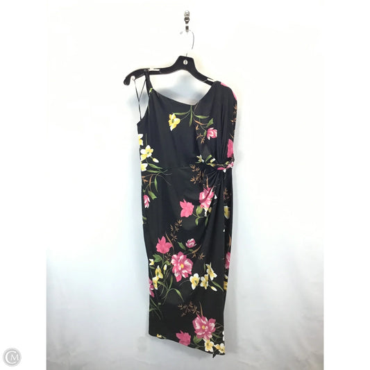 Dress Casual Midi By Clothes Mentor In Floral Print, Size: 1x