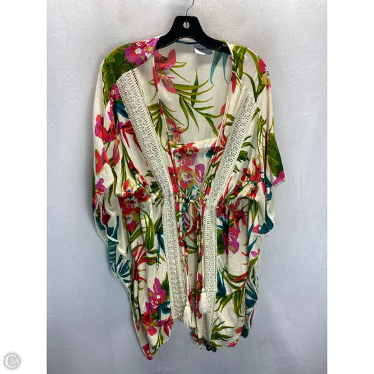 Kimono By Clothes Mentor In Floral Print, Size: M