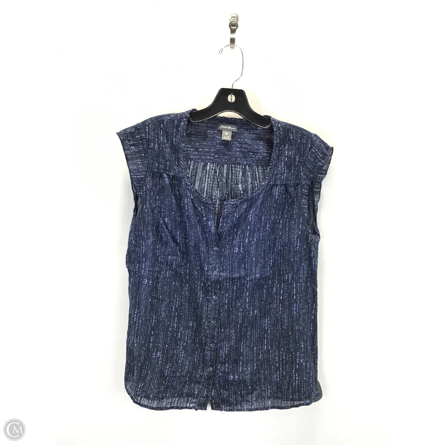 Top Sleeveless By Eddie Bauer In Blue, Size: M