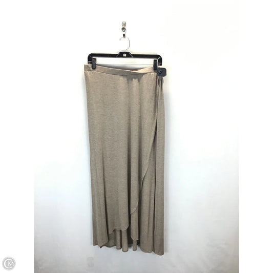 Skirt Maxi By Max Studio In Taupe, Size: L