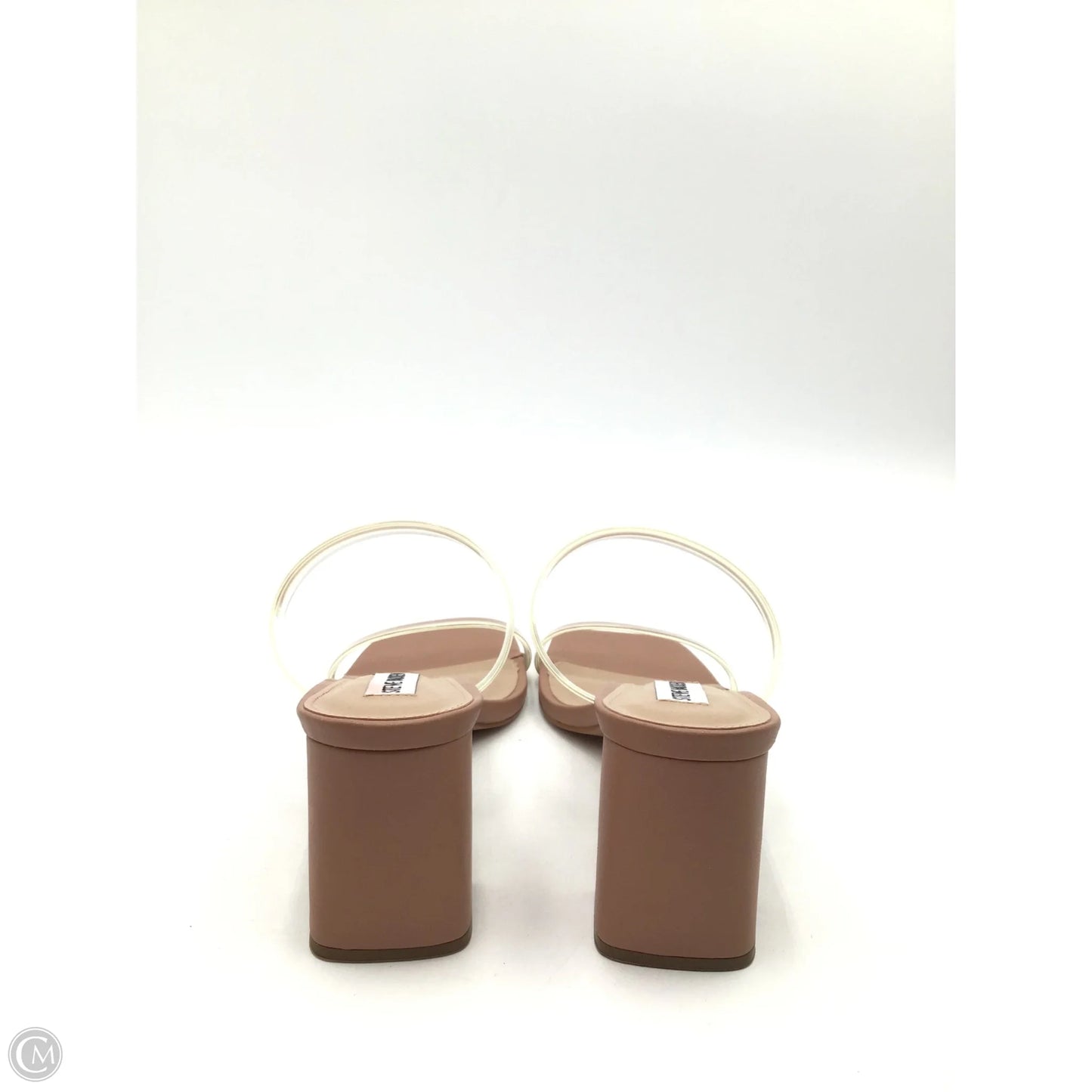 Sandals Heels Block By Steve Madden In Tan, Size: 7.5