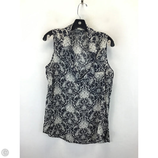 Top Sleeveless By Pleione In Floral Print, Size: M