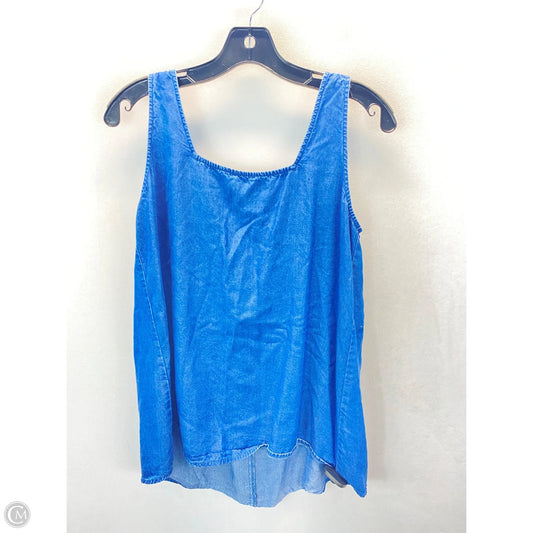 Top Sleeveless By Loft In Blue, Size: S