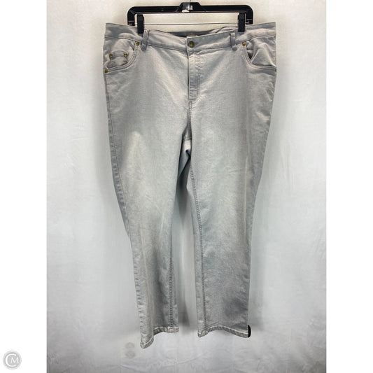 Jeans Skinny By Woman Within In Grey, Size: 18