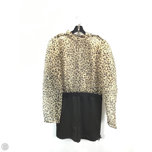 Romper By Fashion Nova In Animal Print, Size: 1x