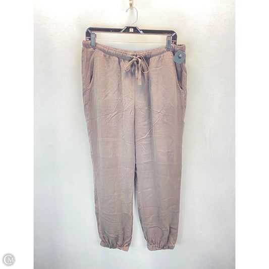 Pants Joggers By Cloth & Stone In Taupe, Size: M
