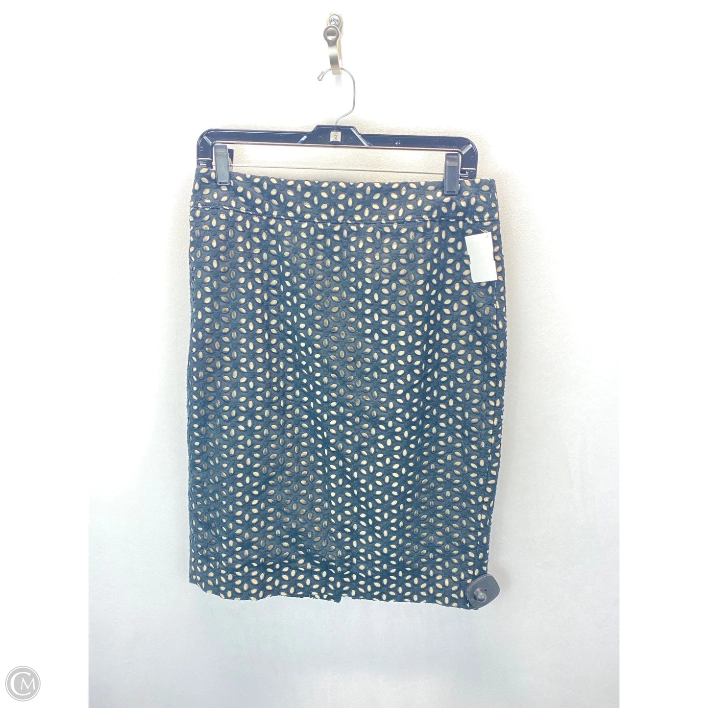 Skirt Midi By Loft In Black & Tan, Size: 6