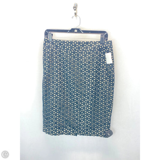 Skirt Midi By Loft In Black & Tan, Size: 6