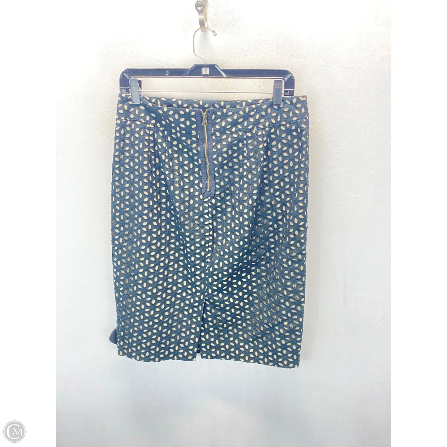 Skirt Midi By Loft In Black & Tan, Size: 6