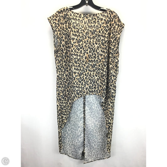 Tunic Short Sleeve By New York And Co In Animal Print, Size: L