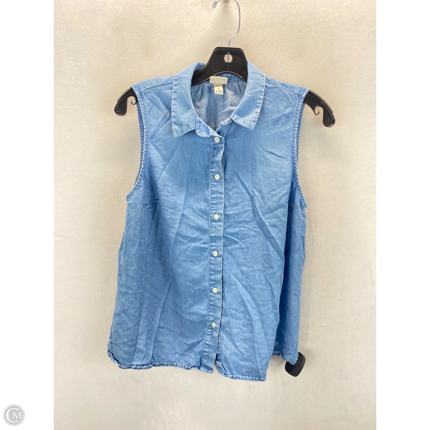 Top Sleeveless By A New Day In Blue, Size: M