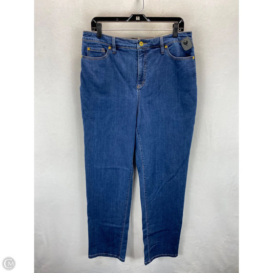 Jeans Straight By International Concepts In Blue, Size: 14