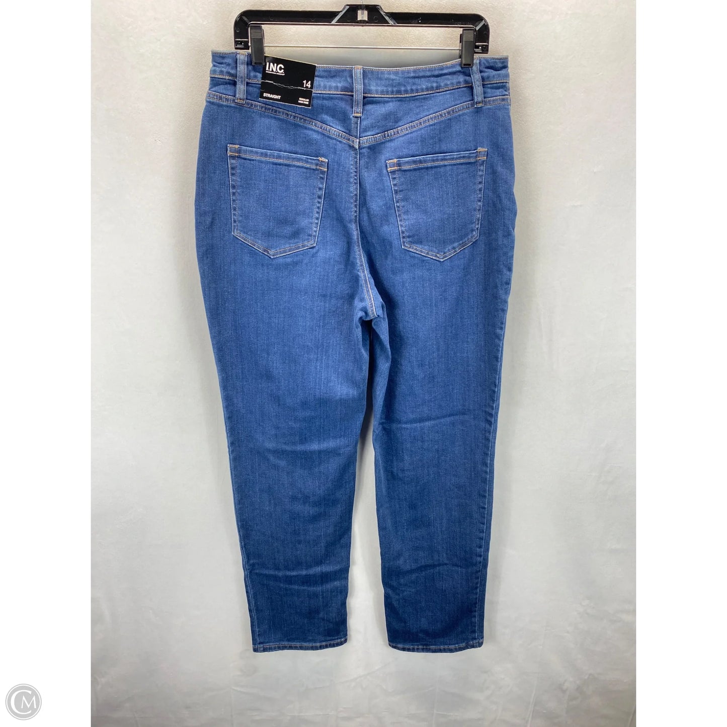 Jeans Straight By International Concepts In Blue, Size: 14