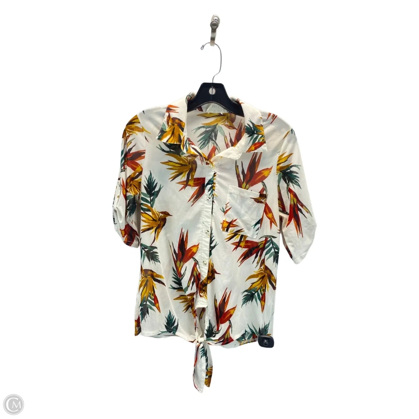 Top 3/4 Sleeve By Clothes Mentor In Floral Print, Size: S