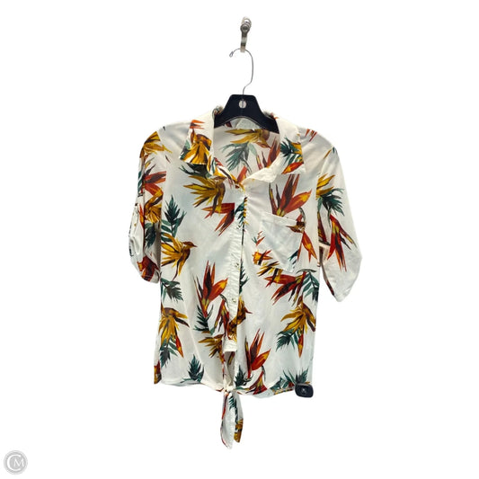 Top 3/4 Sleeve By Clothes Mentor In Floral Print, Size: S