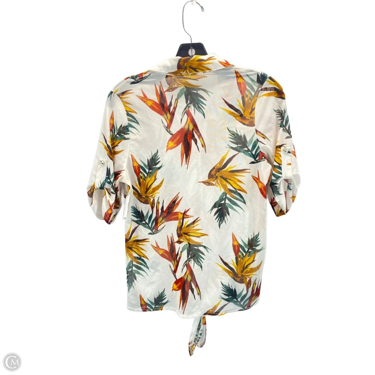 Top 3/4 Sleeve By Clothes Mentor In Floral Print, Size: S