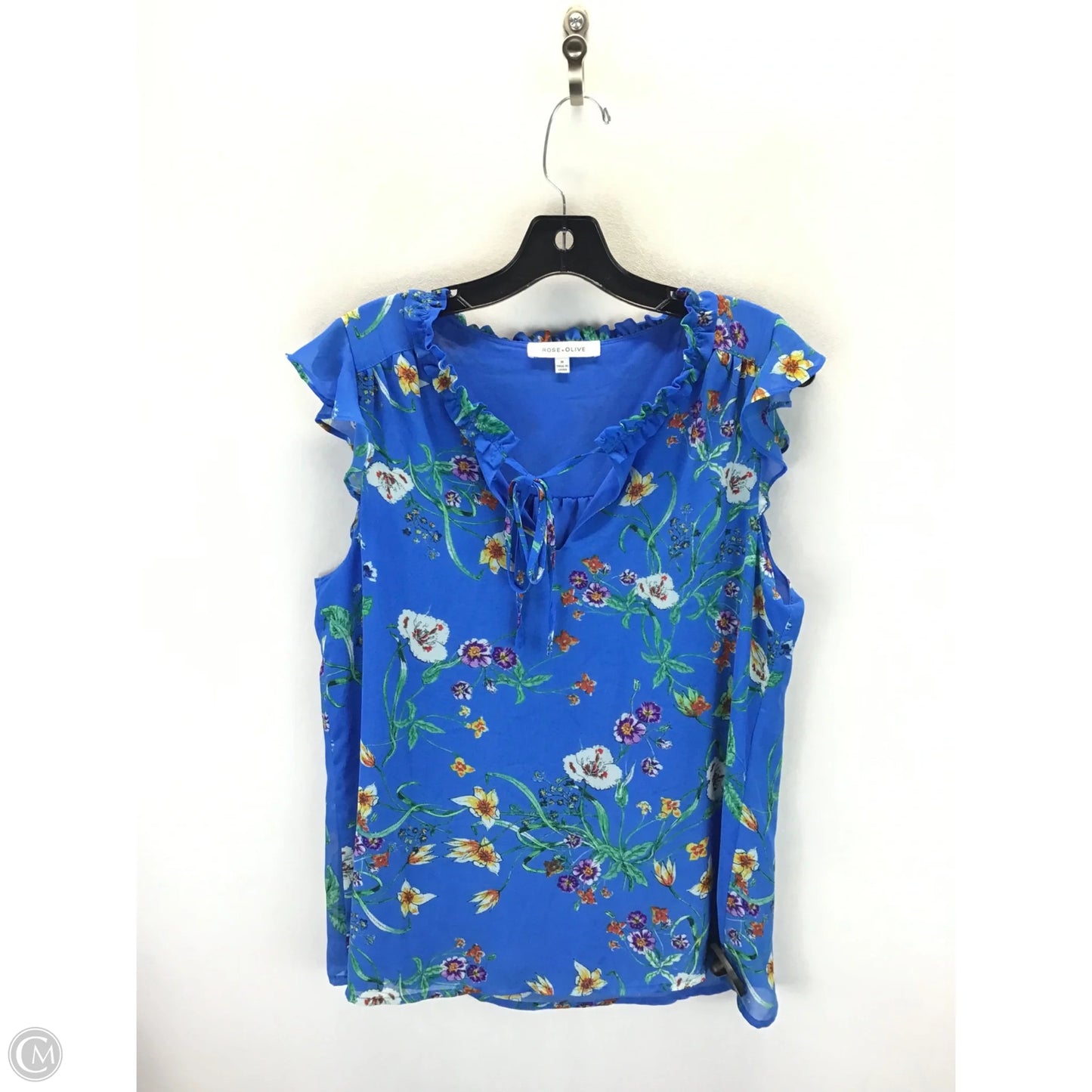 Top Sleeveless By Rose And Olive In Floral Print, Size: M