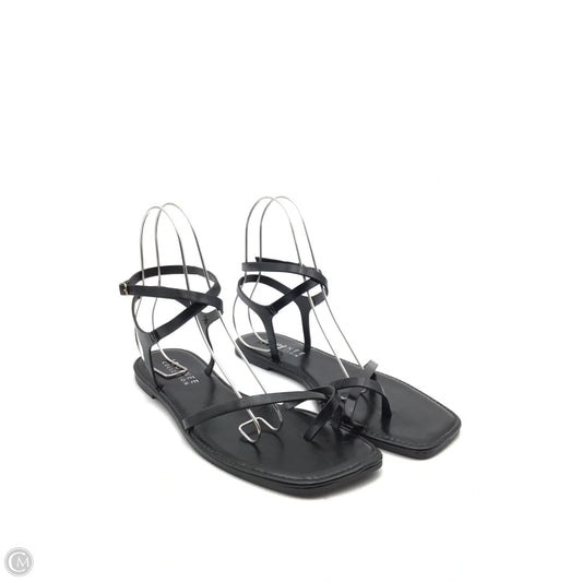 Sandals Flats By Journee In Black, Size: 11