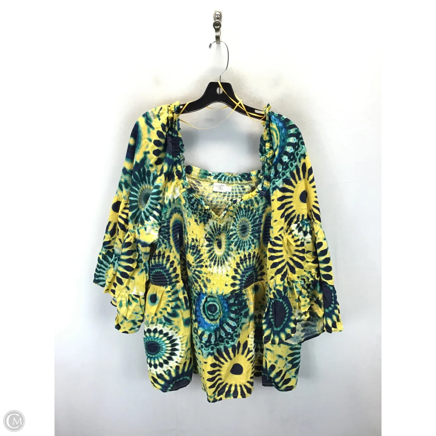 Top 3/4 Sleeve By Terra & Sky In Multi-colored, Size: 3x