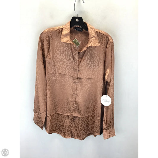 Top Long Sleeve By Clothes Mentor In Animal Print, Size: M