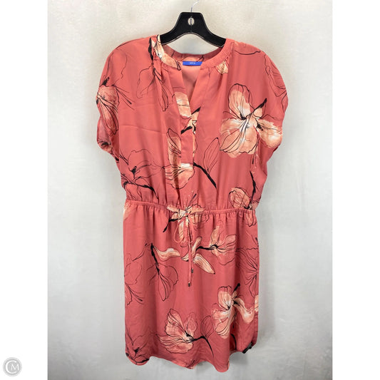 Dress Casual Midi By Apt 9 In Floral Print, Size: L