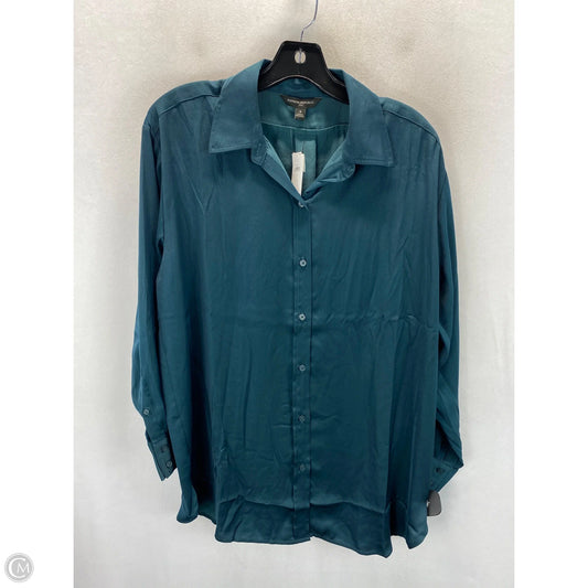 Top Long Sleeve By Banana Republic In Green, Size: S