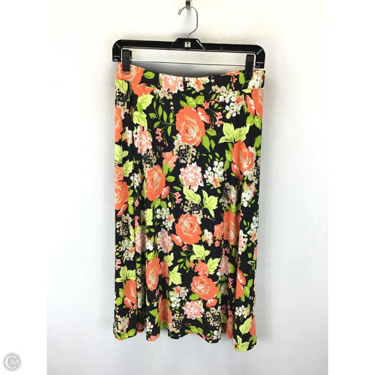 Skirt Midi By Kasper In Floral Print, Size: M