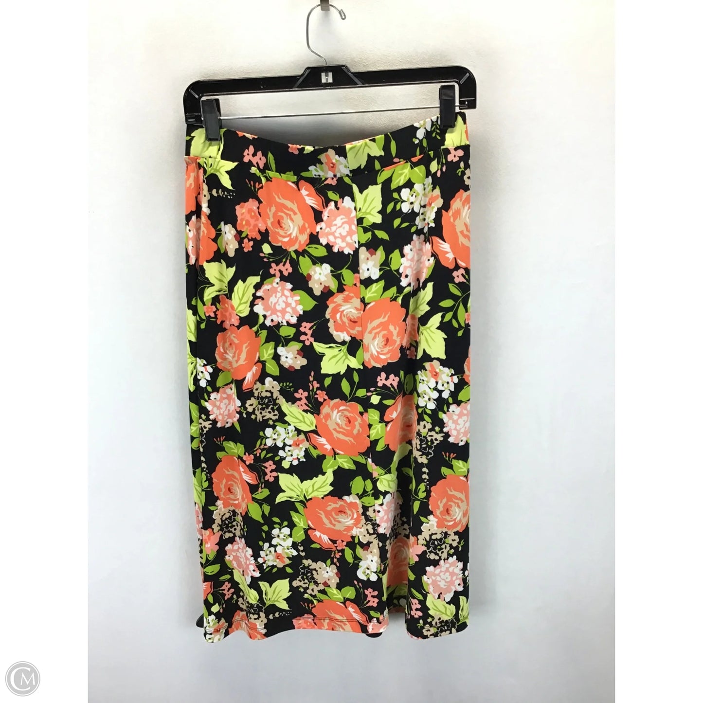 Skirt Midi By Kasper In Floral Print, Size: M