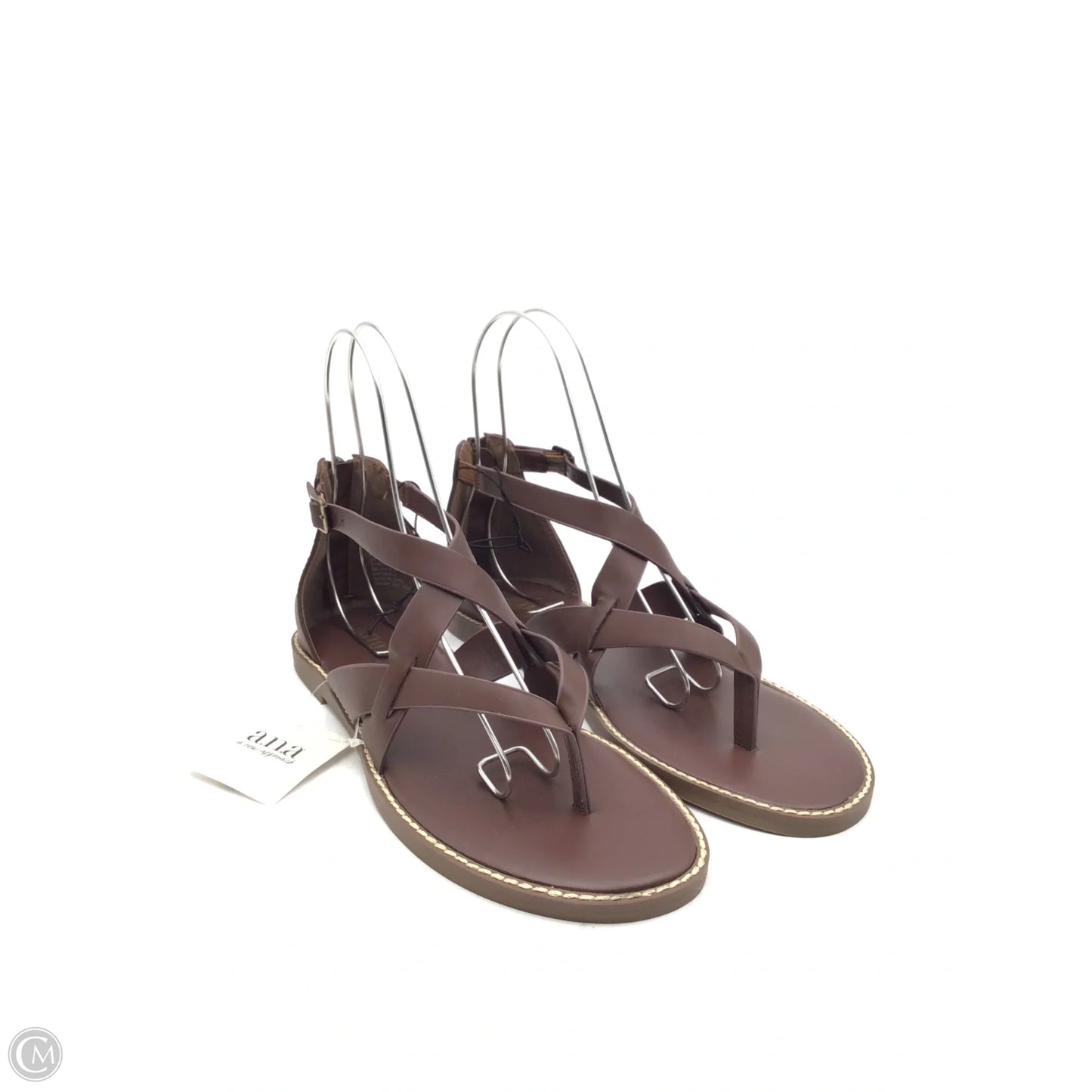 Sandals Flats By Ana In Brown, Size: 9.5