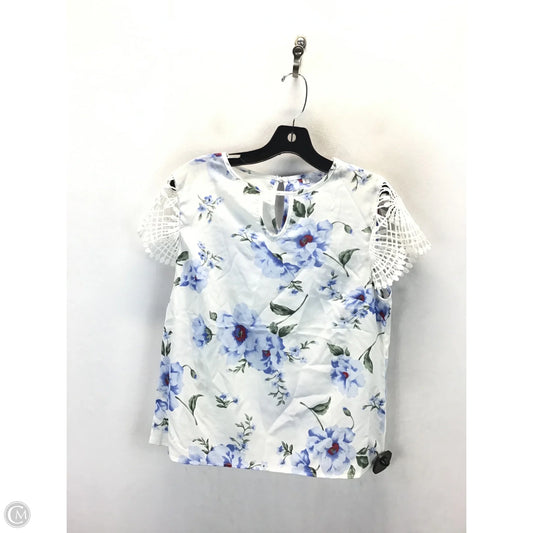 Top Short Sleeve By Clothes Mentor In Floral Print, Size: L