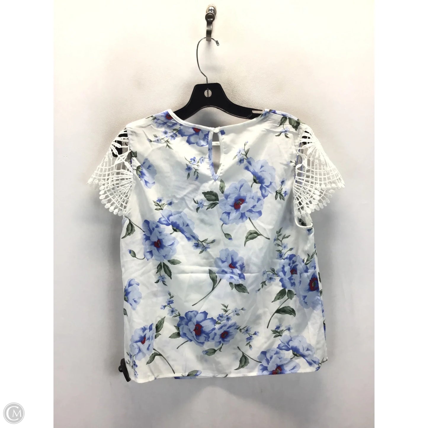 Top Short Sleeve By Clothes Mentor In Floral Print, Size: L