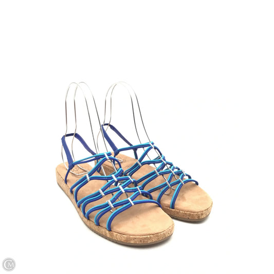 Sandals Flats By Impo In Blue, Size: 9.5