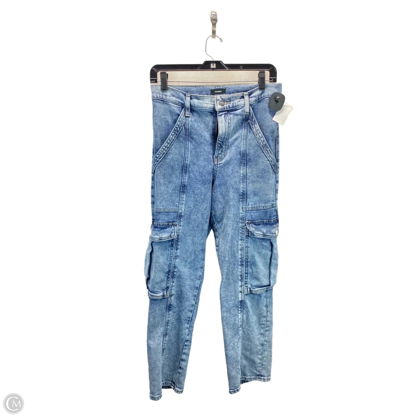 Jeans Straight By Express In Blue, Size: 6