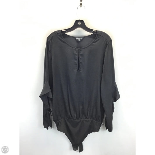 Top Long Sleeve By Express In Black, Size: L