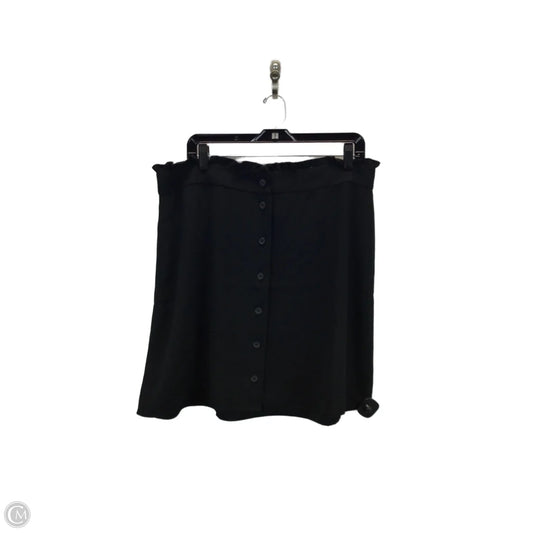 Skirt Midi By Loft In Black, Size: 14